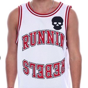 🆕🚹BWOOD “No Luve Running Rebels” Tank, LG-XL